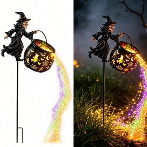 Halloween witch cauldron - halloween, stake